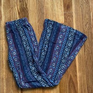 Design Lab Boho Stretch Flair Pants